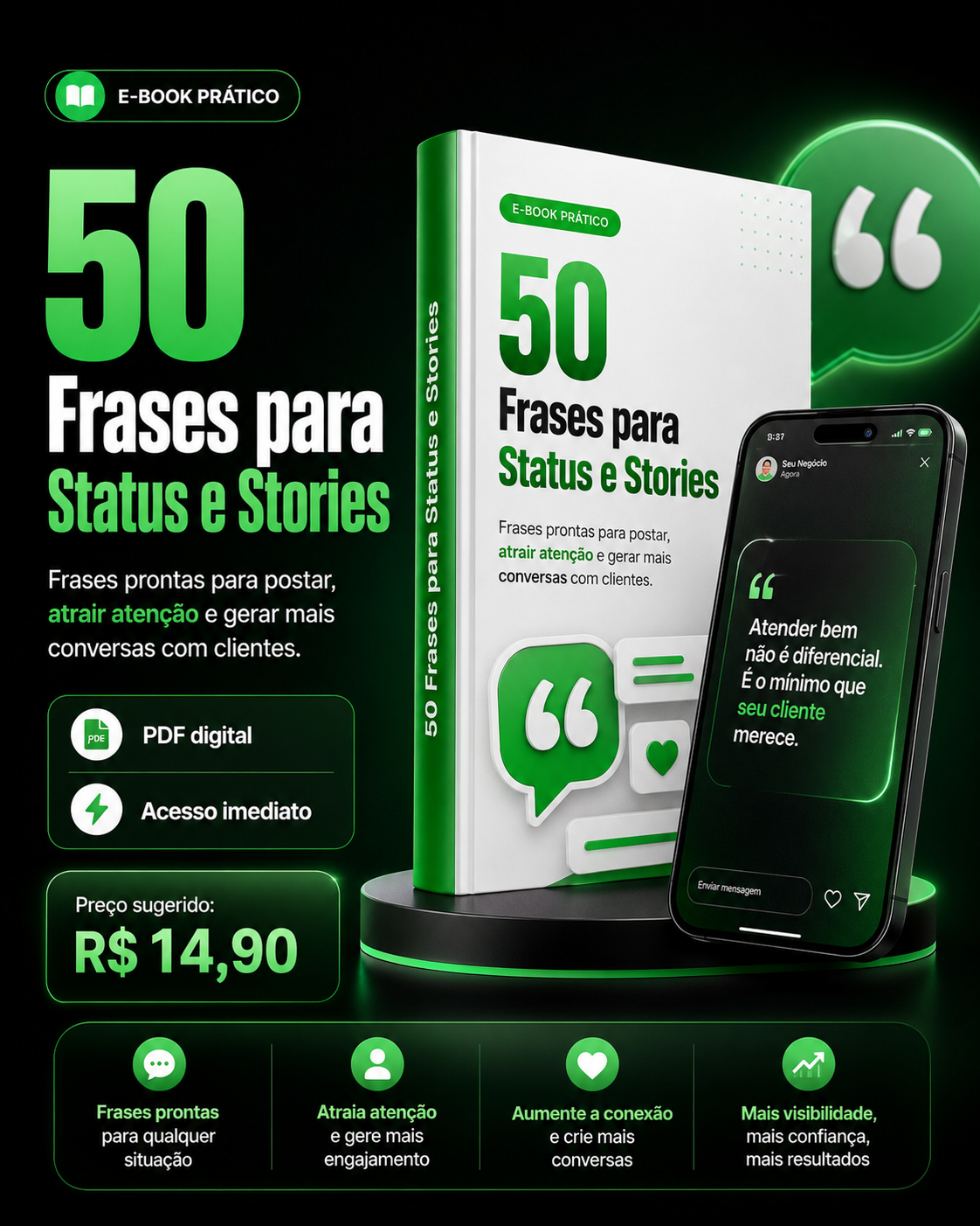 50 Frases para Status e Stories